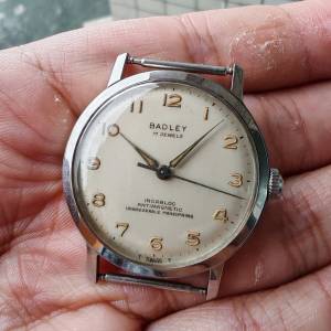 古董50年代瑞士 Badley 上鍊機械錶