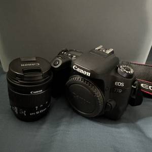 Canon EOS 77D Kit with 18-55mm f/4-5.6 IS STM (有盒)