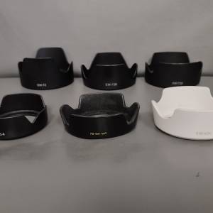 二手副廠Canon鏡頭遮光罩 EW-54、EW-60C、EW-63C(白)、EW-72、EW-73B、EW73D共6款