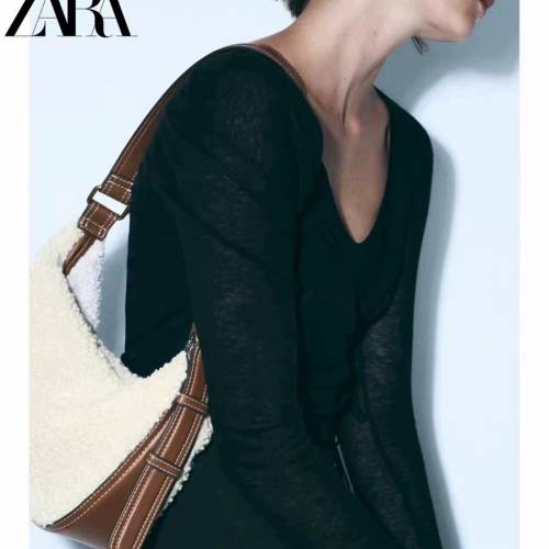 ZARA抓絨袋 手袋背包