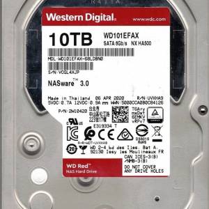 WD 西數 (WD)Red PLus 3.5" 256MB 5400rpm 10TB NAS 硬碟 WD101EFAX
