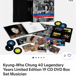 出售: 收藏+珍藏版CD套裝~~鄭京和40週年專輯19CD+DVD套裝