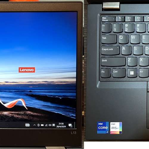 真95%新 Lenovo Thinkpad L13 Gen2, 11代 i7-1165G7, 16GB, 有保512G SSD, 原版Win...
