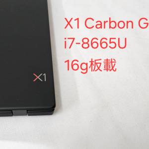 極新淨X1 Carbon Gen7 i7 16g板載 Lenovo ThinkPad 14" i7-8665U 16g ram 512g SSD