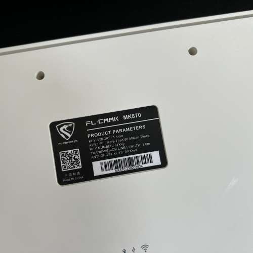 腹靈CMK MK870 金粉軸已換全新鍵帽