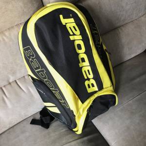 🎾 BABOLAT Pure Aero Tennis Backpack Bag YELLOW+BLACK 44x32x26cm NEW 全新 網...