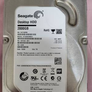 3.5" Seagate 2T 7200硬碟