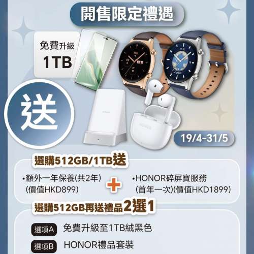 Honor gs3 及另外兩件贈品