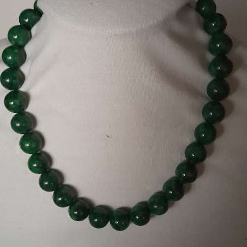 幹青頸鏈，14mm16寸,配上焊口波仔扣，總長度約18寸。no.29.4.24