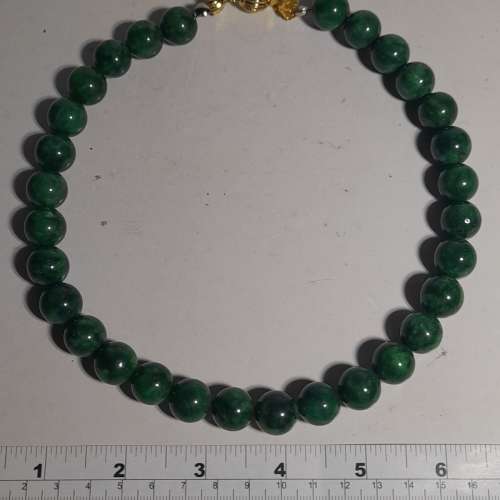 幹青頸鏈，14mm16寸,配上焊口波仔扣，總長度約18寸。no.29.4.24