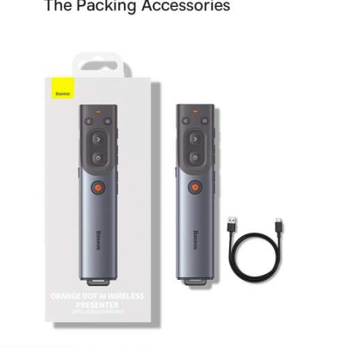 Baseus (Latest Model) AI Intelligent Wireless Presenter (Digital/Physical)