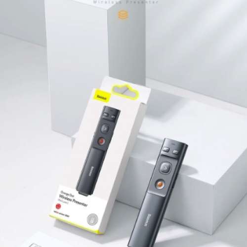 2-In-1 Baseus Presenter Wireless Remote Control 2.4GHz GREEN Laser 🟢