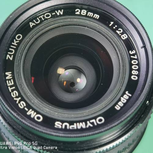 Olympus OM Zuiko Auto-W 28mm F2.8 鏡頭 (OM mount) + OM-M4/3轉接環 合Lumix Oly...