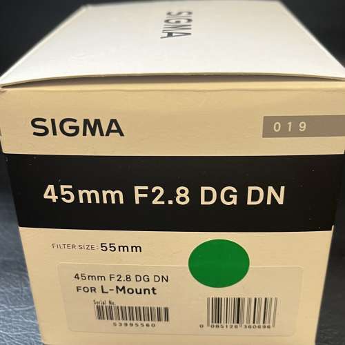 Sigma L 45 2.8 for sigma fp fpl Leica T, Panasonic