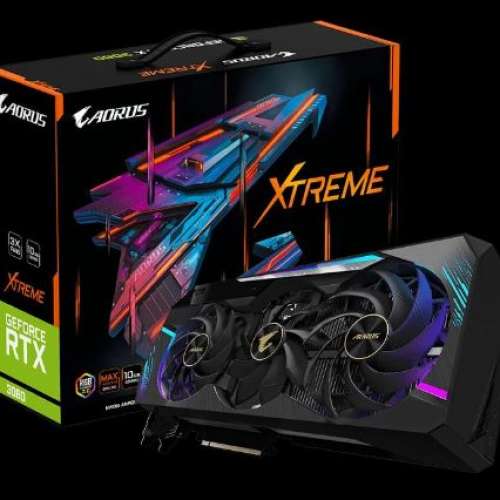 GIGABYTE  AORUS GeForce RTX™  3080 XTREME 10G (rev. 2.0) 旗艦級 有頂MON