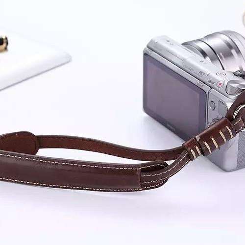 真皮微單相機手腕帶（深啡色）