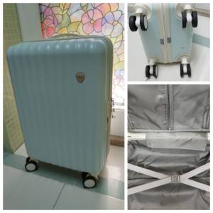 21吋tiffany blue 萬向輪行李箱喼 18kg luggage suitcase all direction wheels ts...