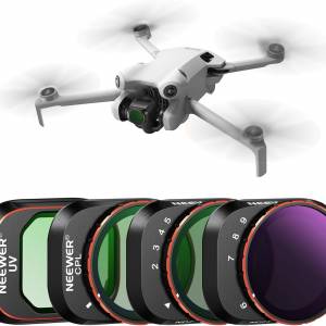 NEEWER Variable ND ND2-ND32, ND64-ND512, CPL & UV For DJI Mini 4 Pro (4-Pack