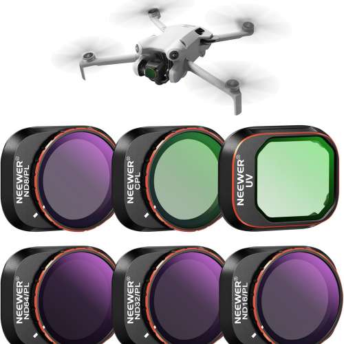 NEEWER UV, CPL, ND/PL Filter Set For DJI Air 3 (6-Pack)