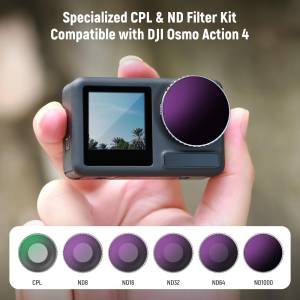NEEWER ND/CPL Filters Kit For DJI Osmo Action 4 (6-Pack)