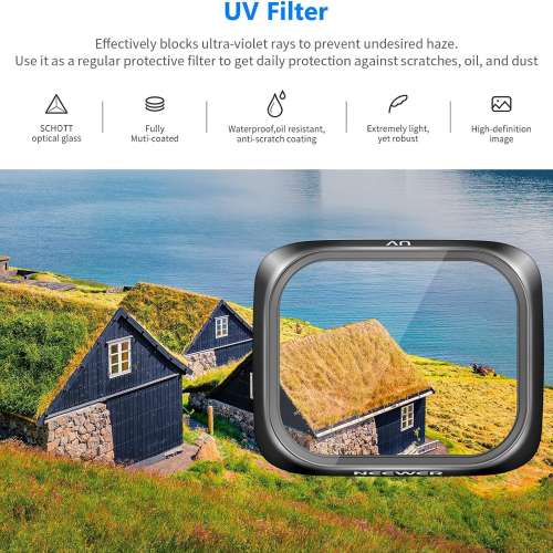 NEEWER UV, CPL, ND4, ND8, ND16 and ND32Filter Set For DJI AIR 2S (6-Pack)