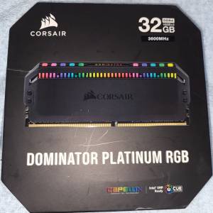 Amazon 行貨終身保 Corsair Dominator Platinum RGB DDR4 3600Mhz 32GB (16GB X 2)