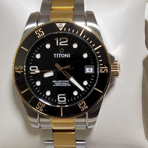 TTitoni Seascoper 600 (金鋼色）