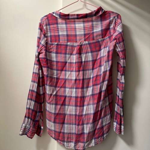 格仔shirt衫 Cotton on Size: XXS Length:58cm