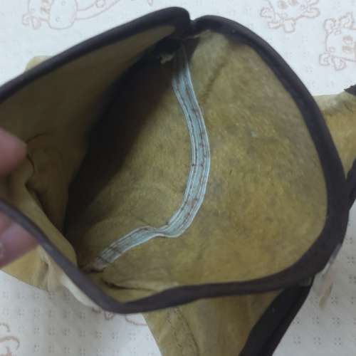 全新 啡色全皮燒焊手套一對 燒焊手襪 建築手套 勞工手套 野營燒烤手套 耐磨 耐熱 寵...