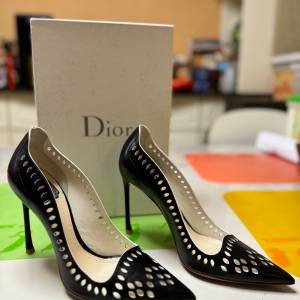 95%新淨企理少用，Dior真皮女神高踭鞋，尺碼39