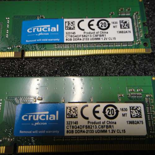 Desktop Ram Crucial 8GBx2 DDR4 2133 共16GB