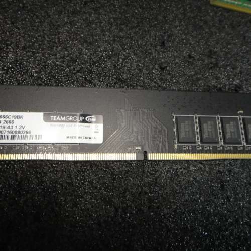 Desktop Ram TEAM 8GB單條 DDR4 2666