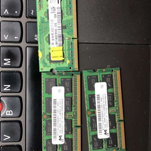 舊機拆出完好RAM PC3-10600 1333MHz (3條，共5GB)