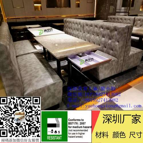 訂造西餐廳卡位梳化桌椅組合，粉麵店梳化桌椅定做，專業定制餐廳傢私，顏色尺寸可選...