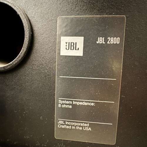 JBL 2800 美國製 喇叭