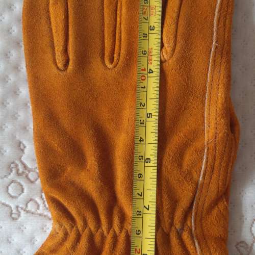 全新 泥黃色全皮厚料燒焊手套一對 燒焊手襪 勞工手套 建築手套 野營燒烤手套 耐磨 ...