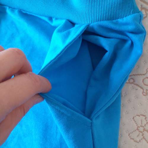 藍色七分褲 短褲 運動褲 休閒褲 跑步褲 波褲 瑜伽褲