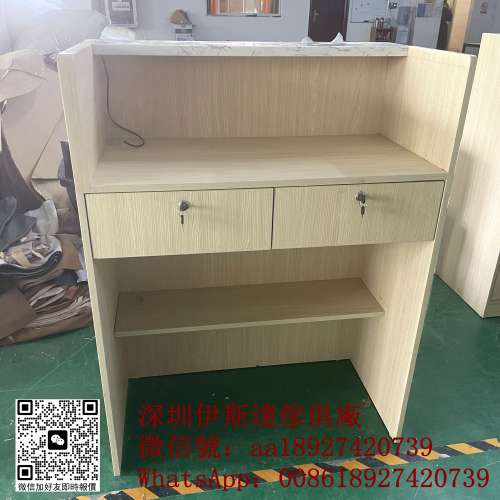 餐廳收銀櫃筒枱訂造，餐廳前台櫃，電腦收銀台，餐飲店餐邊櫃茶水櫃定做，前台收納櫃...