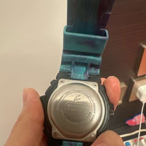 停產G-SHOCK 冰雪極光渲染色彩腕錶(GLS-8900AR-3)-湖水藍色