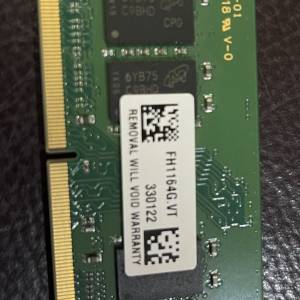 Crucial sodimm ddr4 2400  4gb x 1