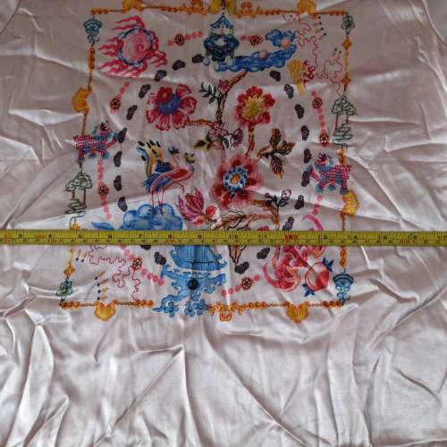 全新粉紅色中式圖案短袖T-Shirt 上衣 T恤 襯衫 襯衣 tee恤 短袖衫