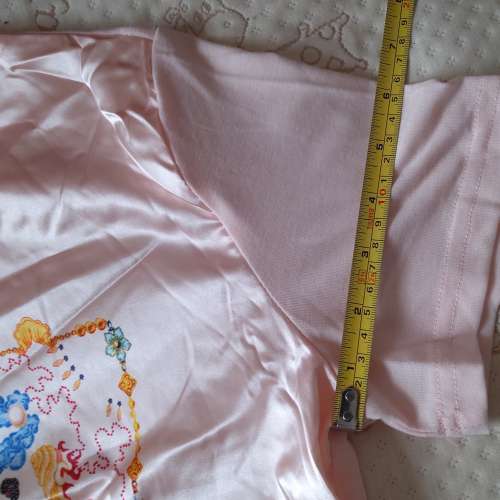 全新粉紅色中式圖案短袖T-Shirt 上衣 T恤 襯衫 襯衣 tee恤 短袖衫