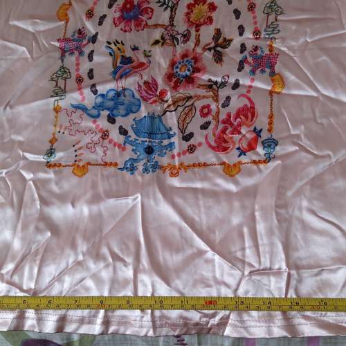 全新粉紅色中式圖案短袖T-Shirt 上衣 T恤 襯衫 襯衣 tee恤 短袖衫