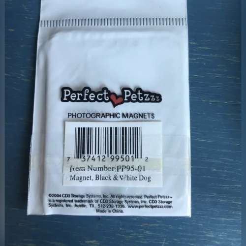 全新 Perfect Pet 黑白狗狗磁石貼