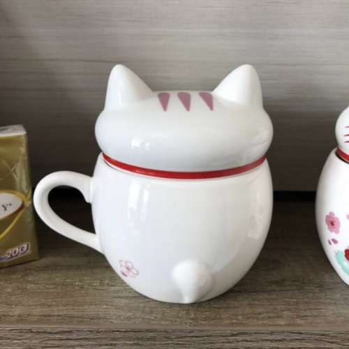 全新 招財 開運杯 一對 貓貓 原價 $249，一雙一對, so sweat,  送禮自用