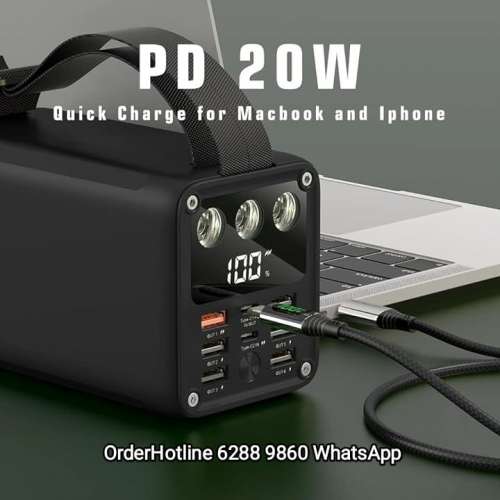 Power Bank 60000 mAh Premium Quality Mega Capacity 高級充電寶(黑色) 移動電源 ...
