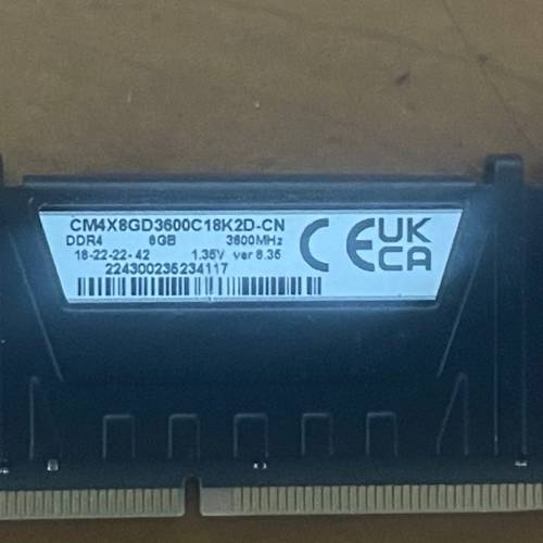 Corsair Vengeance DDR4 3600 8GBx2 合共16GB