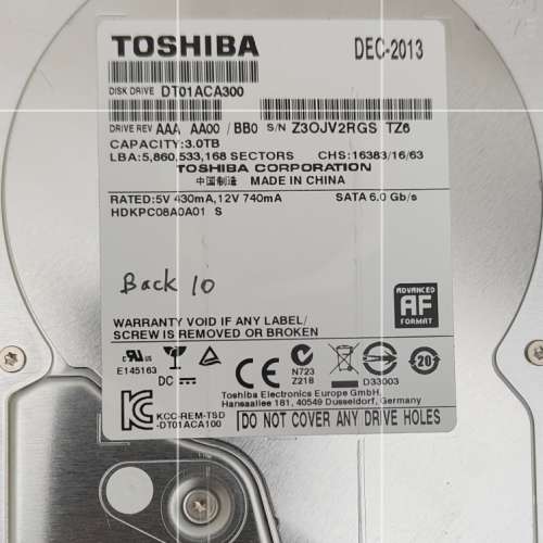 3T  hard disk