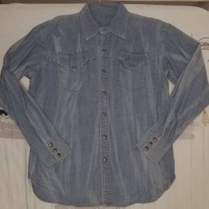 洗水牛仔 襯衫 大碼 Denim Shirt Size Large