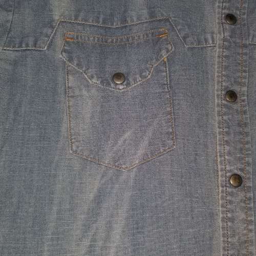 洗水牛仔 襯衫 大碼 Denim Shirt Size Large